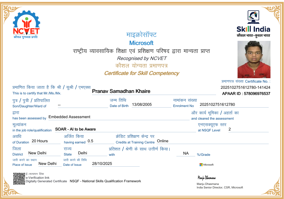 Microsoft Certificate